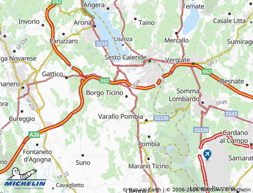 Mapa MICHELIN Borgo Ticino - ViaMichelin