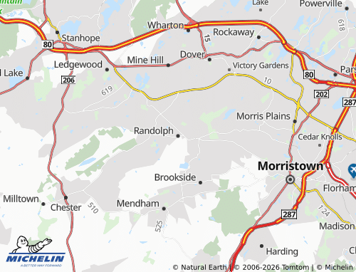 Mappa MICHELIN Randolph - ViaMichelin
