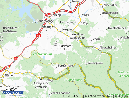 MICHELIN Niderhoff map - ViaMichelin