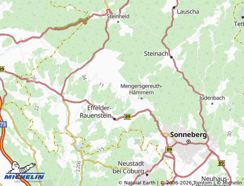 MICHELIN Rabenäußig map - ViaMichelin