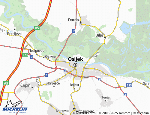 MICHELIN Tvrđavica map - ViaMichelin