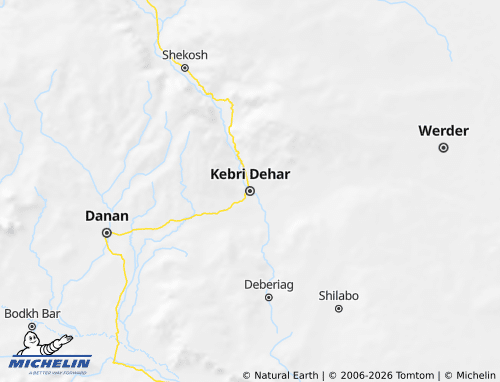 Mappa MICHELIN Kebri Dehar - ViaMichelin