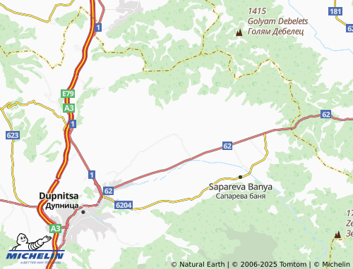 MICHELIN Kraynitsi map - ViaMichelin