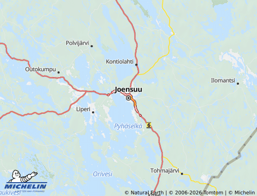 MICHELIN North Karelia map - ViaMichelin