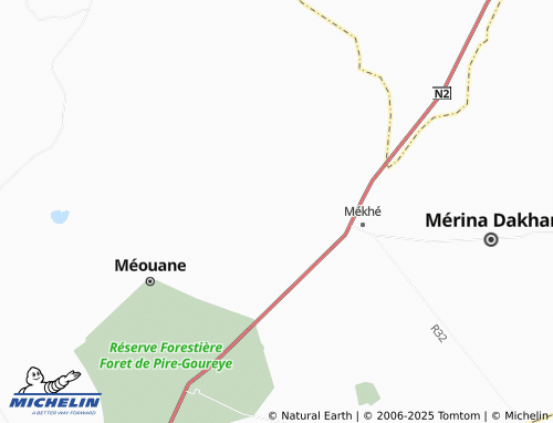 MICHELIN Mékhé Village map - ViaMichelin