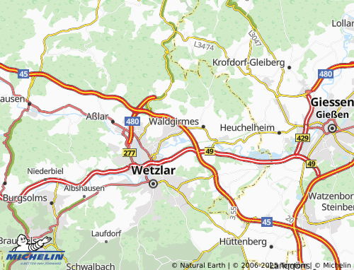 Kaart MICHELIN Naunheim - ViaMichelin