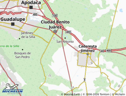Mapa MICHELIN Valle del Roble Sector Abeto - ViaMichelin