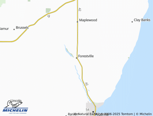 MICHELIN Forestville map - ViaMichelin