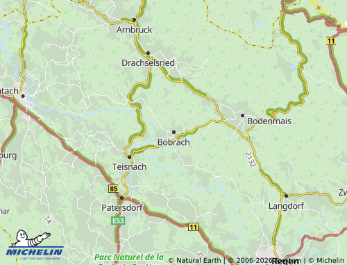 Mapa MICHELIN Böbrach - ViaMichelin