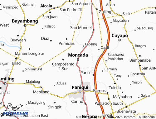 Mappa MICHELIN Moncada - ViaMichelin