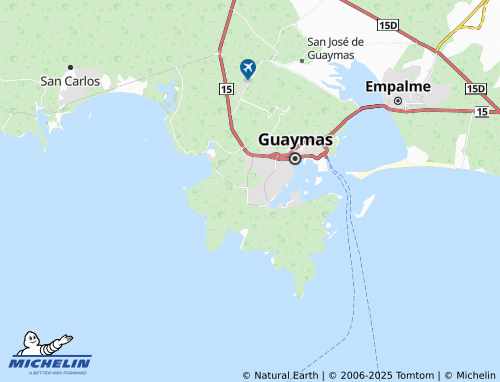 MICHELIN Nacionalización del Golfo map - ViaMichelin