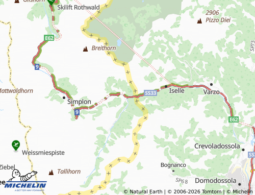 Mapa MICHELIN Gondo - ViaMichelin