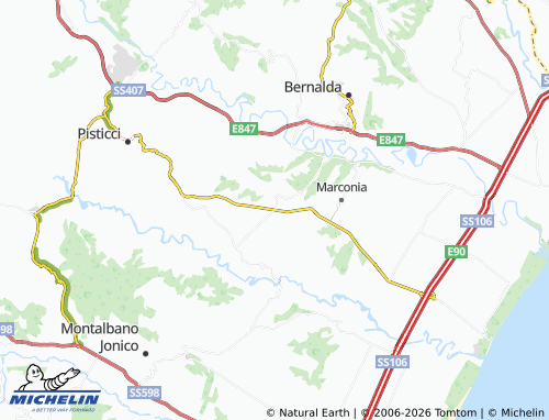 Mapa MICHELIN Tinchi - ViaMichelin