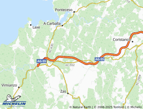 MICHELIN Boancho map - ViaMichelin