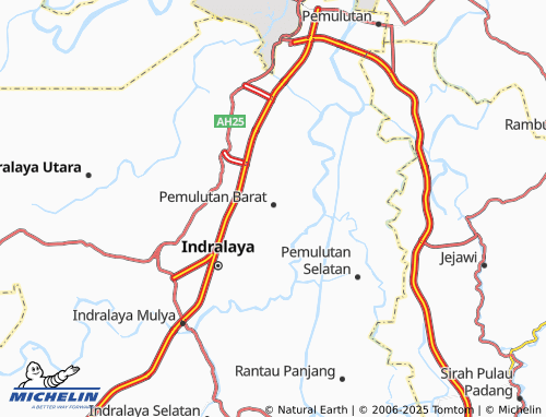 MICHELIN Talang Pangeran Ulu map - ViaMichelin
