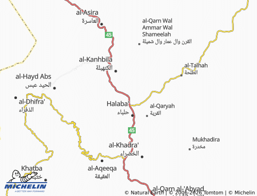 MICHELIN-Landkarte Rubou' al-Siru - ViaMichelin