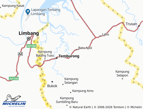 Mappa MICHELIN Kampung Batu Apoi - ViaMichelin