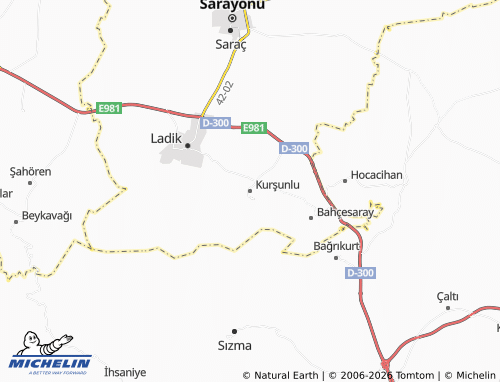 MICHELIN Kurşunlu map - ViaMichelin
