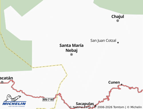 Kaart MICHELIN Santa María Nebaj - ViaMichelin