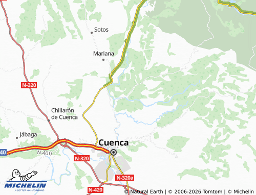MICHELIN Valdelpino de Cuenca map - ViaMichelin