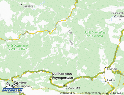 MICHELIN Dernacueillette map - ViaMichelin