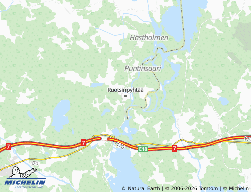 Carte MICHELIN Ruotsinpyhtää - ViaMichelin