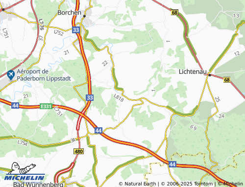 MICHELIN Henglarn map - ViaMichelin