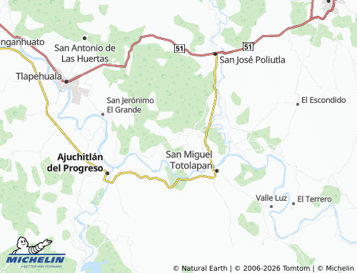 Kaart MICHELIN Hidalgo - ViaMichelin