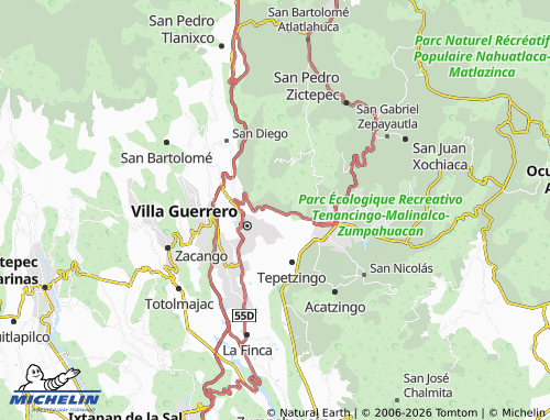 Mappa MICHELIN Santa Ana Ixtlahuatzingo - ViaMichelin