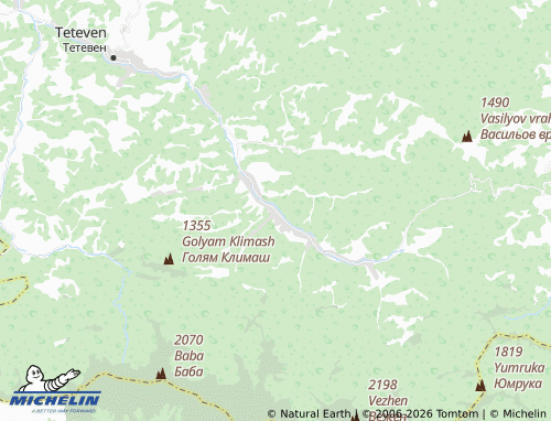 MICHELIN Ribaritsa map - ViaMichelin