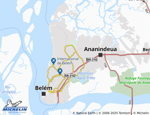 MICHELIN Cabanagem map - ViaMichelin