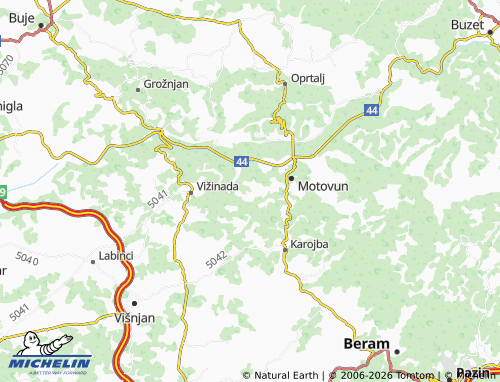 MICHELIN-Landkarte Brkač - ViaMichelin
