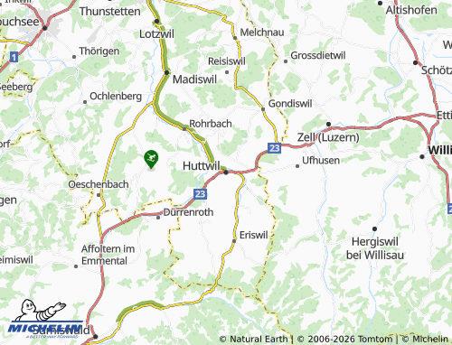 MICHELIN Huttwil map - ViaMichelin