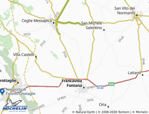 MICHELIN Capece map - ViaMichelin