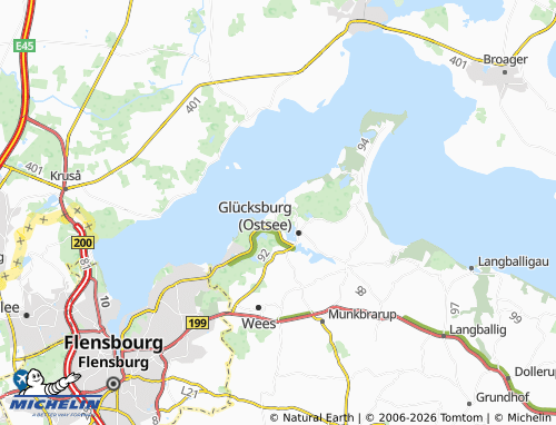 MICHELIN Sandwig map - ViaMichelin