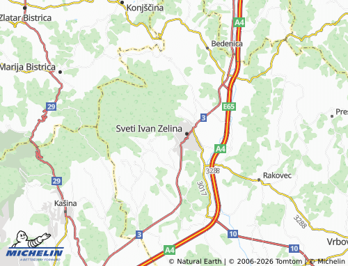 Mapa MICHELIN Biškupec Zelinski - ViaMichelin