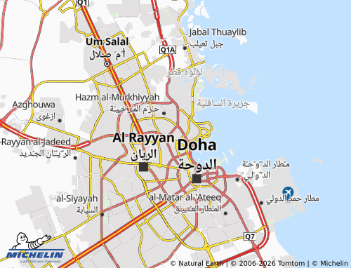 Mapa MICHELIN al-Jabeelat - ViaMichelin