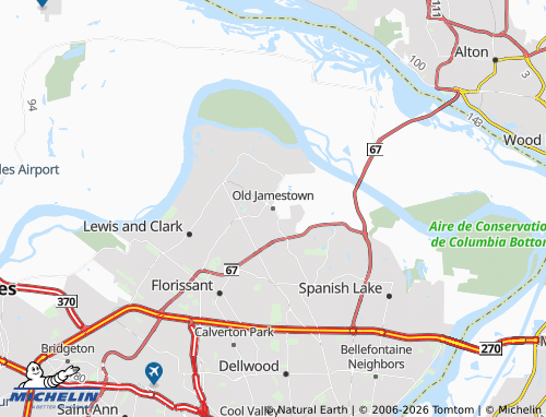 Mapa MICHELIN Old Jamestown - ViaMichelin