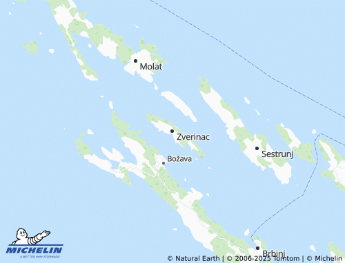 MICHELIN Zverinac map - ViaMichelin
