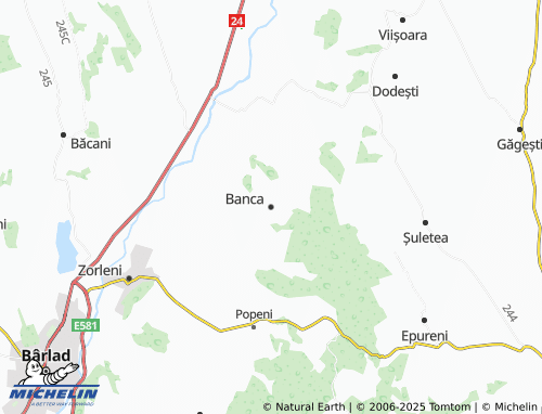 MICHELIN Banca map - ViaMichelin