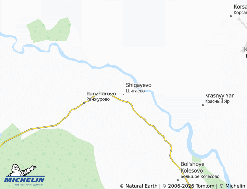 MICHELIN-Landkarte Shigayevo - ViaMichelin