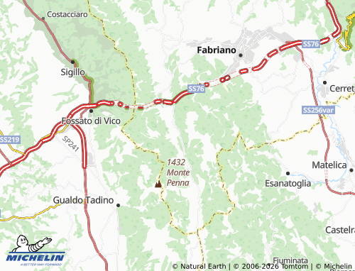 MICHELIN Cacciano map - ViaMichelin