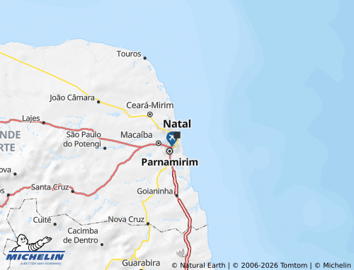 Mappa MICHELIN Rio Grande do Norte - ViaMichelin