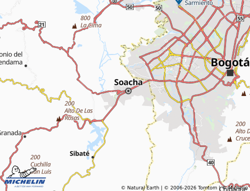 Mapa MICHELIN San Marcos Cafam - ViaMichelin