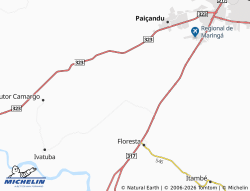 MICHELIN Jardim Refúgio map - ViaMichelin