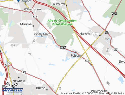 MICHELIN Berryland map - ViaMichelin