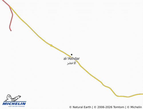 Mappa MICHELIN al-'Akhdar - ViaMichelin