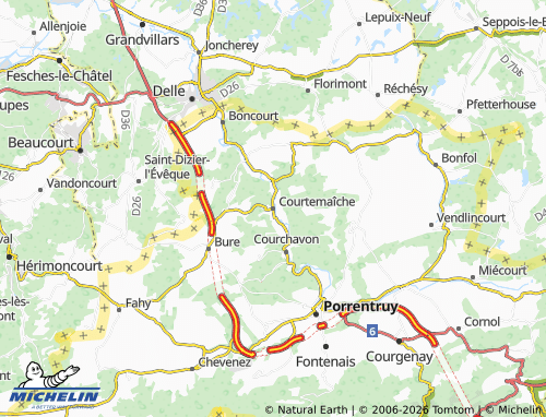 MICHELIN-Landkarte Courtemaîche - ViaMichelin