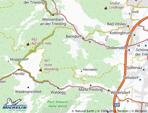 Carte MICHELIN Neusiedl - ViaMichelin