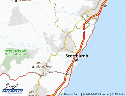 MICHELIN Amandawe map - ViaMichelin